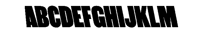WorkhorseGothic1 BlackReverse Instance Font UPPERCASE