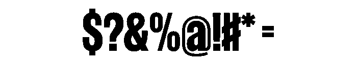 WorkhorseGothic1 Bold Instance Font OTHER CHARS