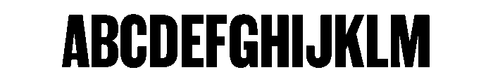 WorkhorseGothic1 Bold Instance Font UPPERCASE