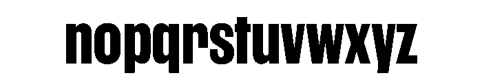 WorkhorseGothic1 Bold Instance Font LOWERCASE