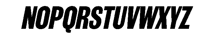 WorkhorseGothic1 BoldOblique Instance Font UPPERCASE