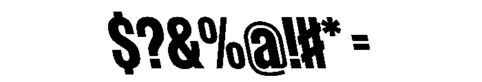 WorkhorseGothic1 BoldReverse Instance Font OTHER CHARS