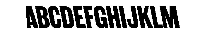 WorkhorseGothic1 BoldReverse Instance Font UPPERCASE