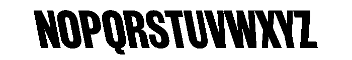 WorkhorseGothic1 BoldReverse Instance Font UPPERCASE