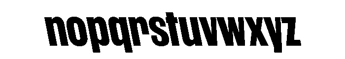 WorkhorseGothic1 BoldReverse Instance Font LOWERCASE