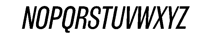 WorkhorseGothic1 BookOblique Instance Font UPPERCASE