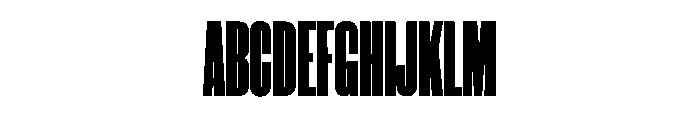 WorkhorseGothic1 CondensedBlack Instance Font UPPERCASE