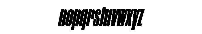 WorkhorseGothic1 CondensedBlackOblique Instance Font LOWERCASE