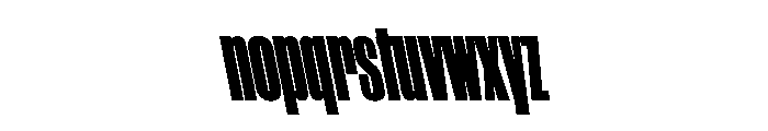 WorkhorseGothic1 CondensedBlackReverse Instance Font LOWERCASE