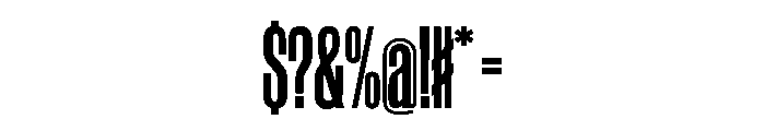 WorkhorseGothic1 CondensedBold Instance Font OTHER CHARS