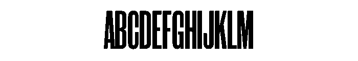 WorkhorseGothic1 CondensedBold Instance Font UPPERCASE