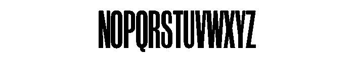 WorkhorseGothic1 CondensedBold Instance Font UPPERCASE