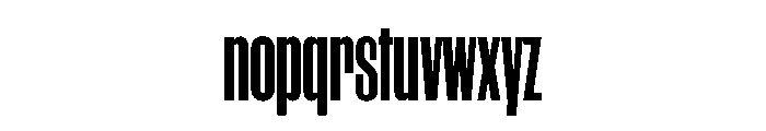 WorkhorseGothic1 CondensedBold Instance Font LOWERCASE