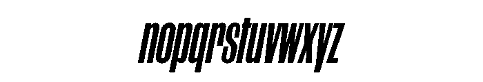 WorkhorseGothic1 CondensedBoldOblique Instance Font LOWERCASE
