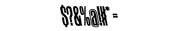 WorkhorseGothic1 CondensedBoldReverse Instance Font OTHER CHARS