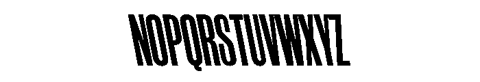 WorkhorseGothic1 CondensedBoldReverse Instance Font UPPERCASE