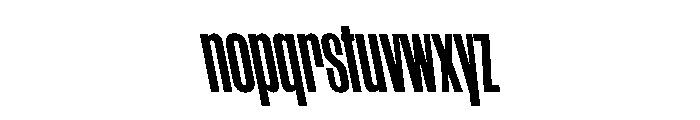WorkhorseGothic1 CondensedBoldReverse Instance Font LOWERCASE