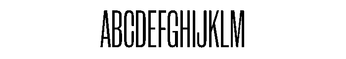 WorkhorseGothic1 CondensedBook Instance Font UPPERCASE
