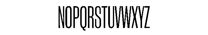 WorkhorseGothic1 CondensedBook Instance Font UPPERCASE