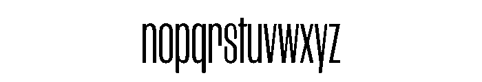 WorkhorseGothic1 CondensedBook Instance Font LOWERCASE