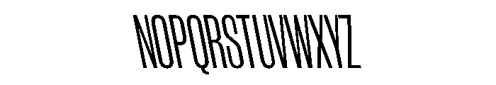 WorkhorseGothic1 CondensedBookReverse Instance Font UPPERCASE