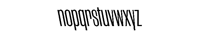 WorkhorseGothic1 CondensedBookReverse Instance Font LOWERCASE