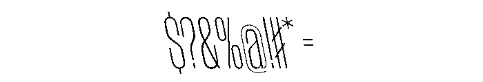 WorkhorseGothic1 CondensedExtraLightReverse Instance Font OTHER CHARS