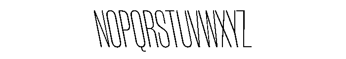 WorkhorseGothic1 CondensedExtraLightReverse Instance Font UPPERCASE