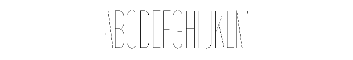 WorkhorseGothic1 CondensedHairline Instance Font UPPERCASE