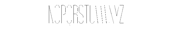 WorkhorseGothic1 CondensedHairline Instance Font UPPERCASE