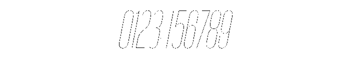 WorkhorseGothic1 CondensedHairlineOblique Instance Font OTHER CHARS