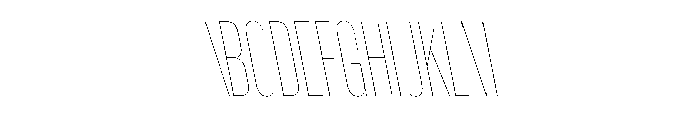 WorkhorseGothic1 CondensedHairlineReverse Instance Font UPPERCASE