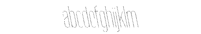 WorkhorseGothic1 CondensedHairlineReverse Instance FONT