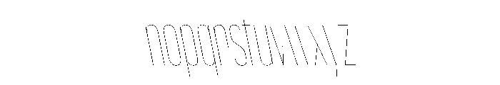 WorkhorseGothic1 CondensedHairlineReverse Instance Font LOWERCASE