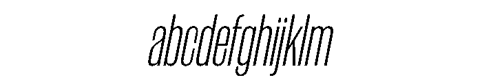 WorkhorseGothic1 CondensedLightOblique Instance FONT