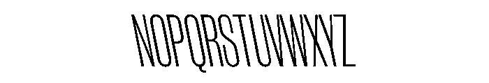 WorkhorseGothic1 CondensedLightReverse Instance Font UPPERCASE