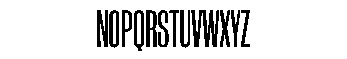 WorkhorseGothic1 CondensedSemibold Instance Font UPPERCASE