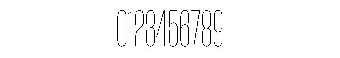 WorkhorseGothic1 CondensedThin Instance Font OTHER CHARS