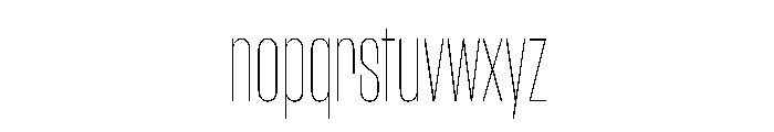 WorkhorseGothic1 CondensedThin Instance Font LOWERCASE