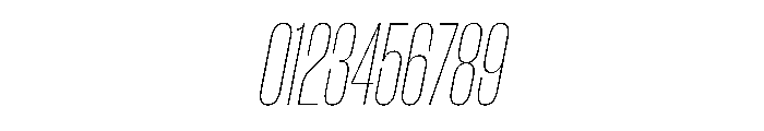 WorkhorseGothic1 CondensedThinOblique Instance Font OTHER CHARS