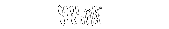 WorkhorseGothic1 CondensedThinReverse Instance Font OTHER CHARS