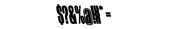 WorkhorseGothic1 CondensedUltraReverse Instance Font OTHER CHARS
