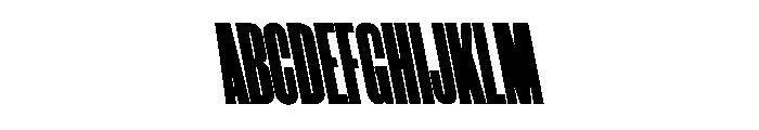 WorkhorseGothic1 CondensedUltraReverse Instance Font UPPERCASE