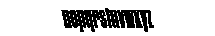 WorkhorseGothic1 CondensedUltraReverse Instance Font LOWERCASE