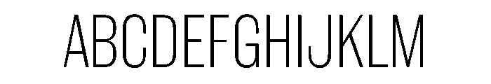 WorkhorseGothic1 ExtraLight Instance Font UPPERCASE