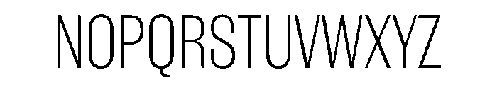 WorkhorseGothic1 ExtraLight Instance Font UPPERCASE