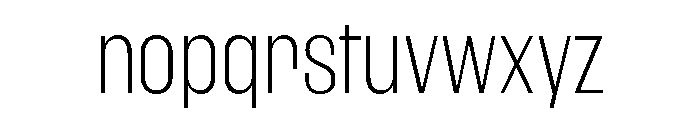 WorkhorseGothic1 ExtraLight Instance Font LOWERCASE