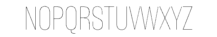 WorkhorseGothic1 Hairline Instance Font UPPERCASE