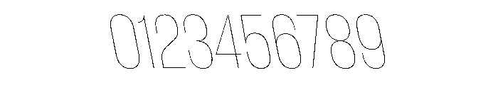WorkhorseGothic1 HairlineReverse Instance Font OTHER CHARS