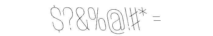 WorkhorseGothic1 HairlineReverse Instance Font OTHER CHARS